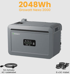 Growatt NEXA 2000 Speicher für Balkonkraftwerke - 0% MWST (ANGEBOT GEMÄSS§12 ABS.3 USTG)