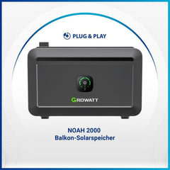 Growatt NOAH 2000 2kWh - Speicher für Balkonkraftwerk - 0% MWST (ANGEBOT GEMÄSS§12 ABS.3 USTG)