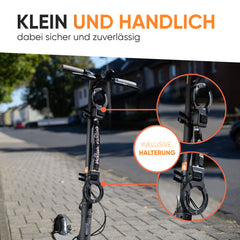 PickDieb Handschellenschloss für Fahrrad, E Scooter & Roller - Fahrradschloss Handschellen für E Bike extrem Robust & hohe Sicherheit - Massives Schloss mit 9 Gliedern und Kettenschutz - keine Kratzer
