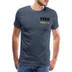 Männer Premium T-Shirt - Blau meliert