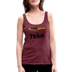 Frauen Premium Tank Top - Bordeauxrot meliert