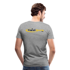Männer Premium T-Shirt - Grau meliert