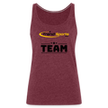 Frauen Premium Tank Top - Bordeauxrot meliert