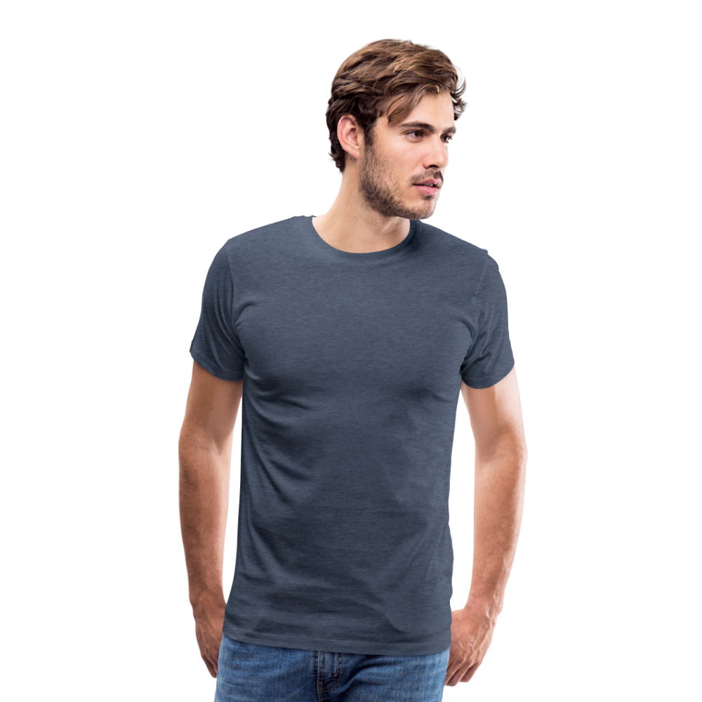 Männer Premium T-Shirt - Blau meliert
