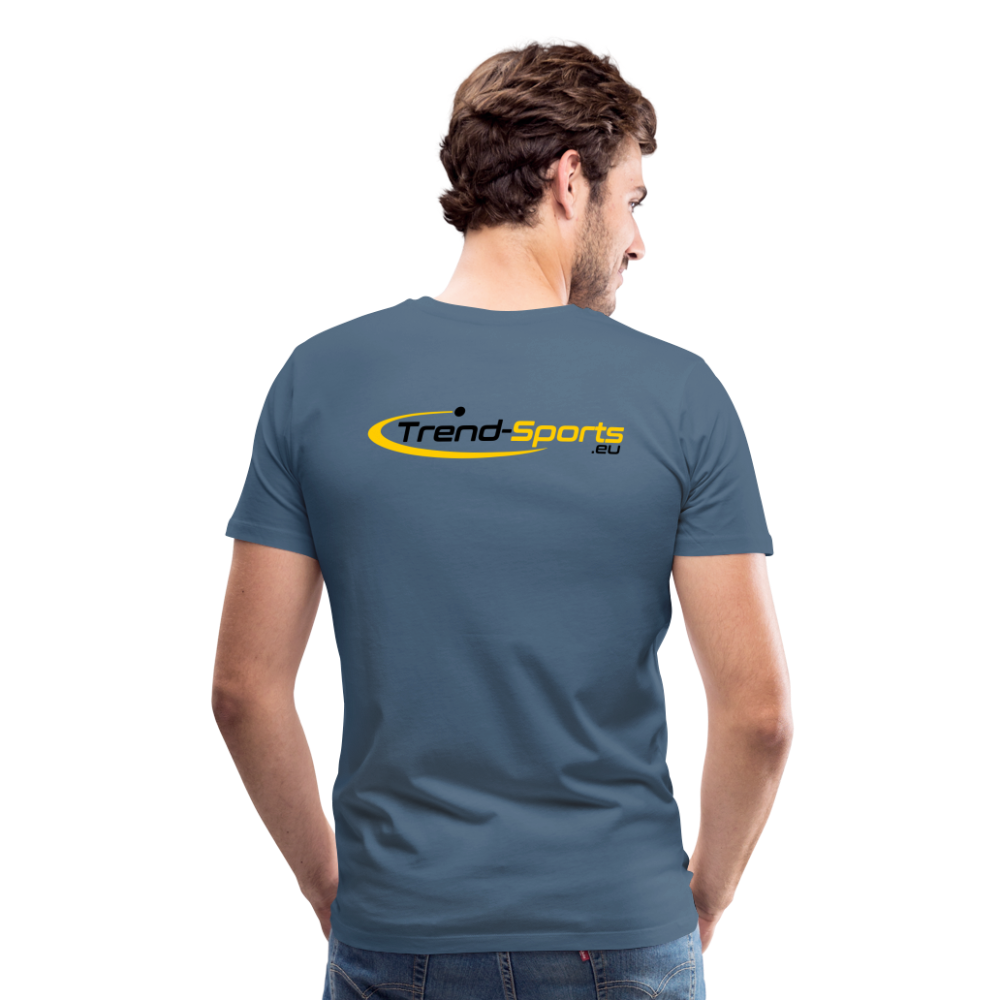 Männer Premium T-Shirt - Blaugrau
