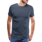 Männer Premium T-Shirt - Blau meliert