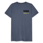 Männer Premium T-Shirt - Blau meliert