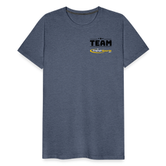 Männer Premium T-Shirt - Blau meliert