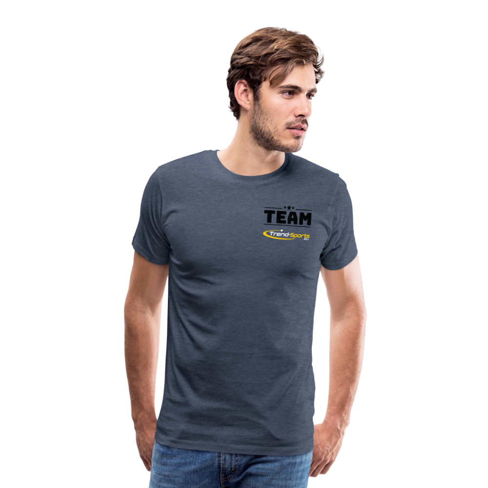 Männer Premium T-Shirt - Blau meliert