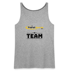 Frauen Premium Tank Top - Grau meliert