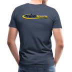 Männer Premium T-Shirt - Blau meliert