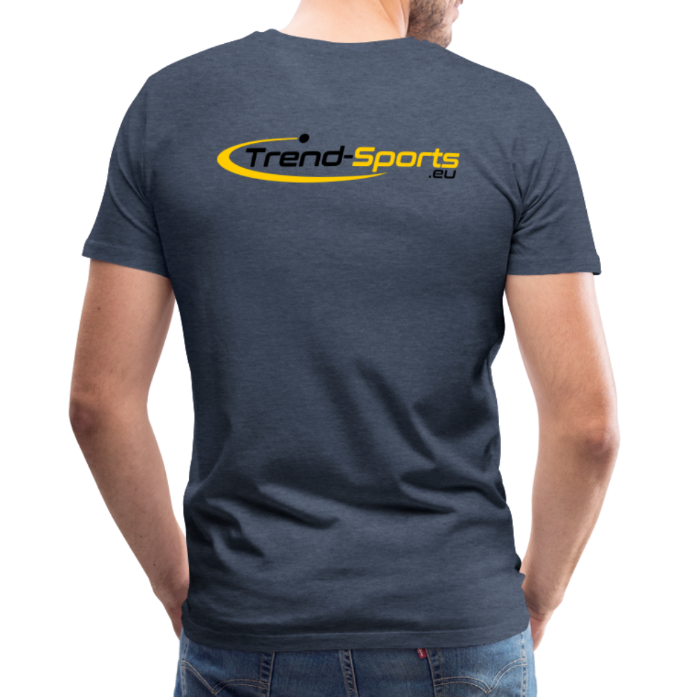 Männer Premium T-Shirt - Blau meliert