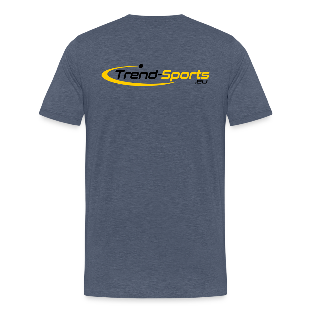 Männer Premium T-Shirt - Blau meliert