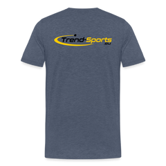 Männer Premium T-Shirt - Blau meliert