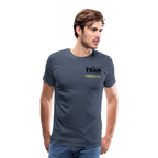 Männer Premium T-Shirt - Blau meliert