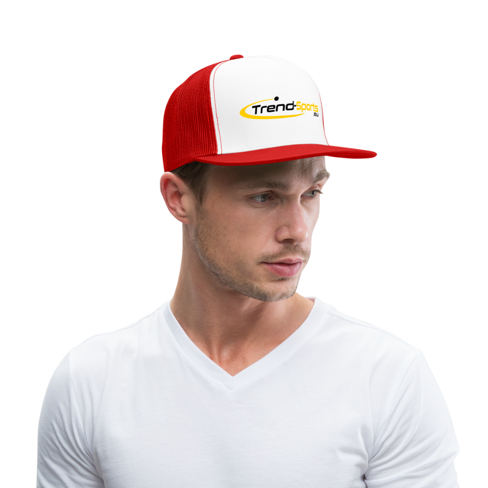 Trucker Cap - Weiß/Rot