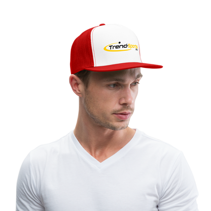 Trucker Cap - Weiß/Rot