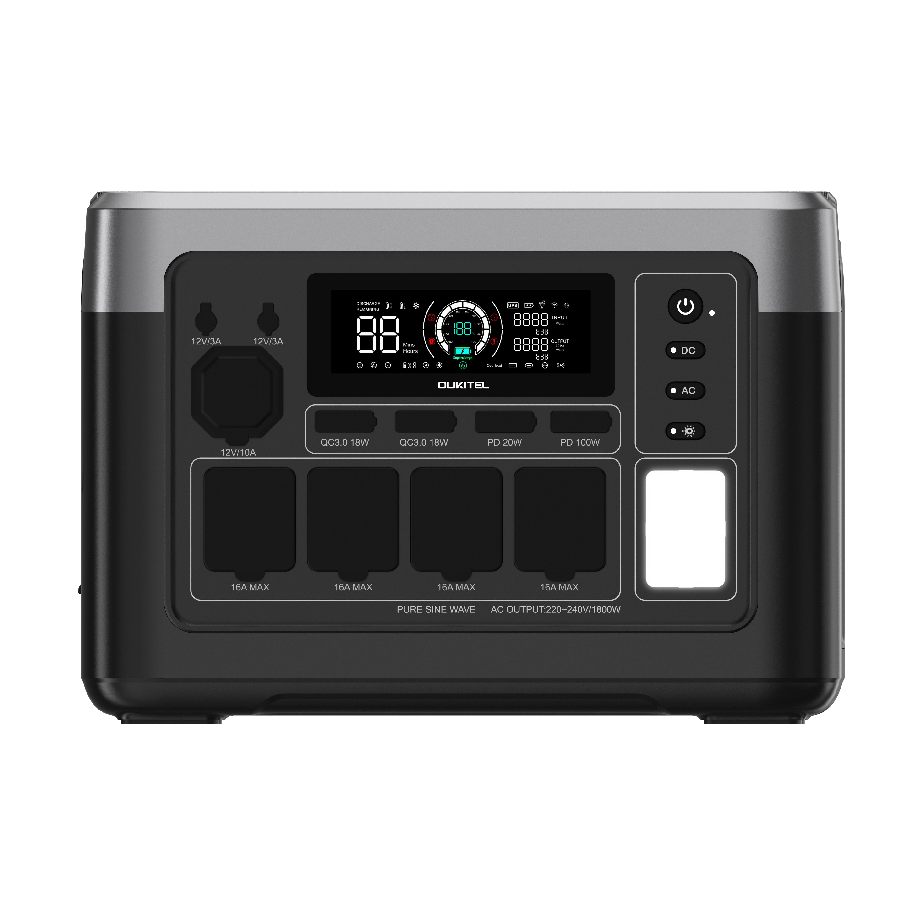 OUKITEL P1000E PLUSPortable Power Station – 1800 W | 1024 Wh LiFePO4