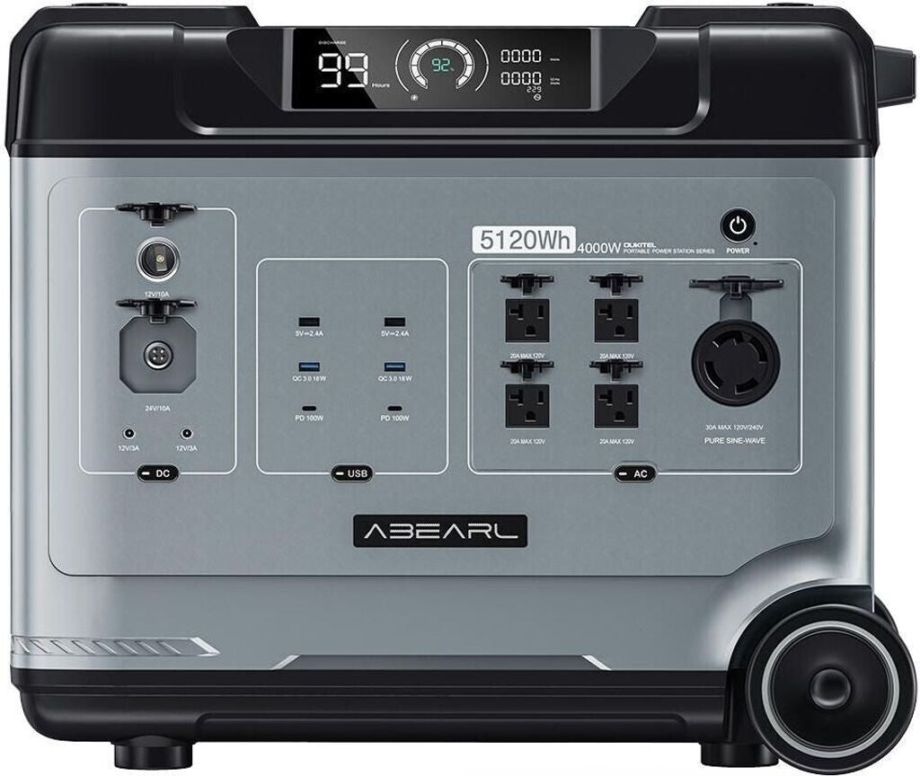 OUKITEL P5000E PRO Portable Power Station – 4000 W | 5120 Wh LiFePO4
