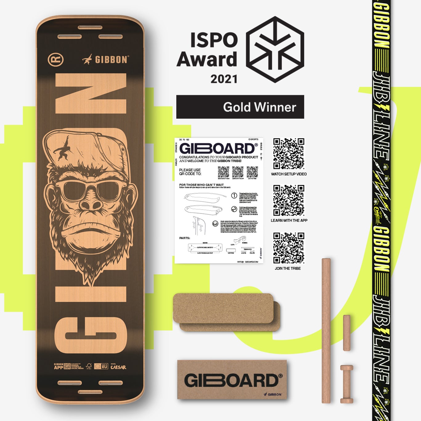 GIBOARD Set Caesar Jib Gibbon