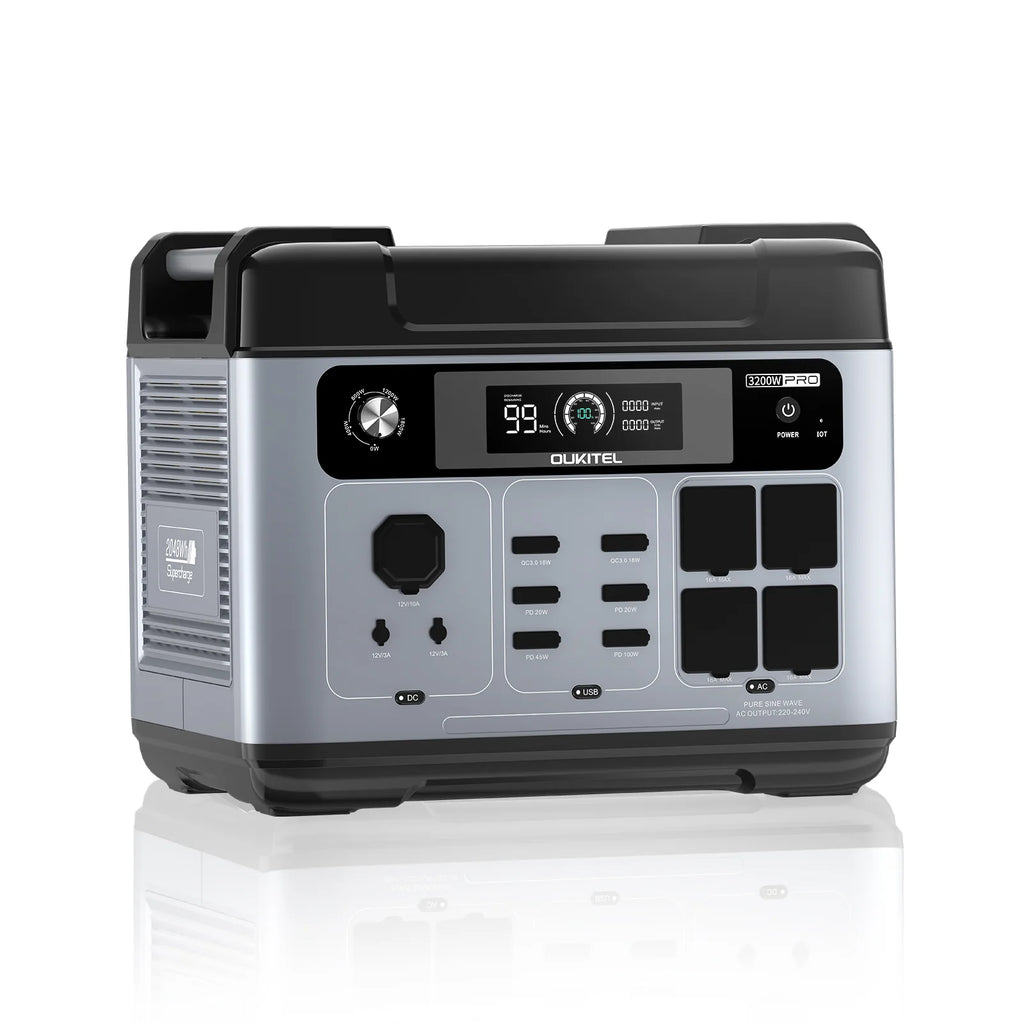 OUKITEL P2001E PRO Portable Power Station – 3200 W | 2048 Wh LiFePO4