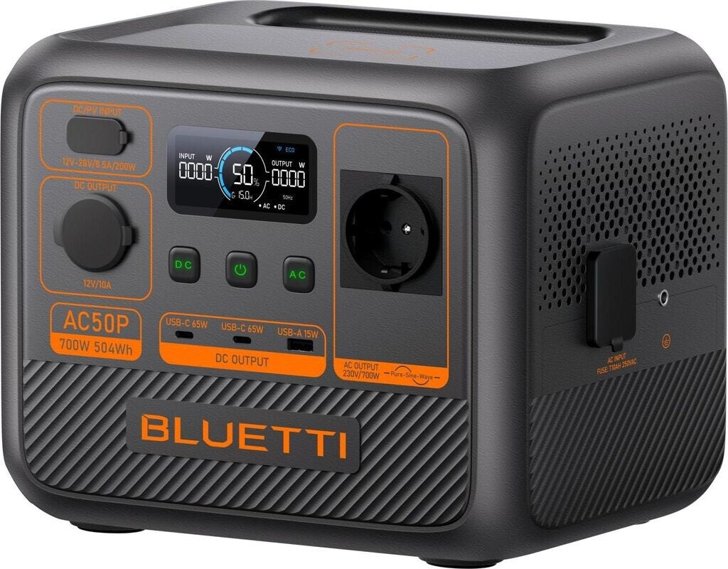BLUETTI AC50P Tragbare Powerstation 504Wh 700W LiFePO4