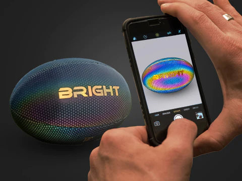 BRIGHT leuchtender Rugbyball