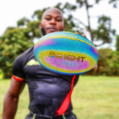 BRIGHT leuchtender Rugbyball