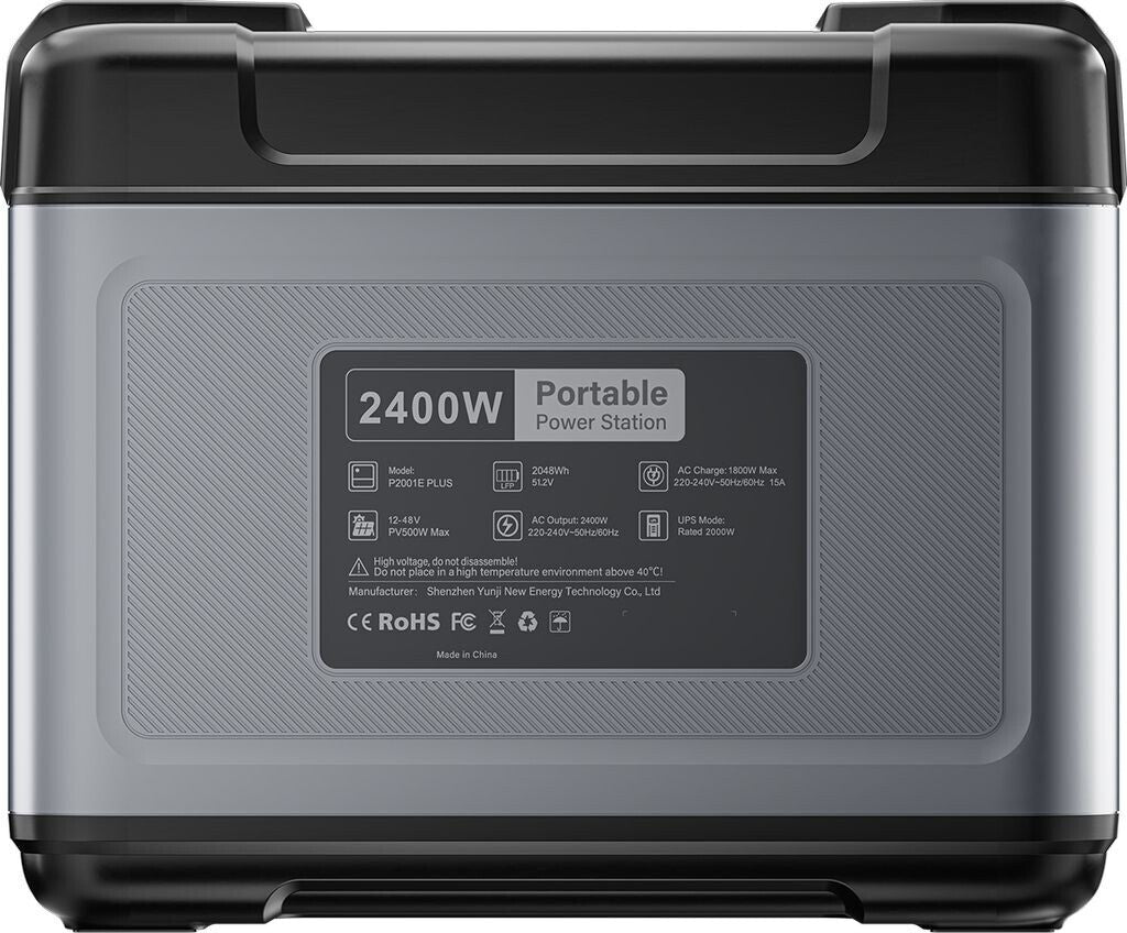 OUKITEL P2001E PLUS Portable Power Station – 2400 W | 2048 Wh LiFePO4