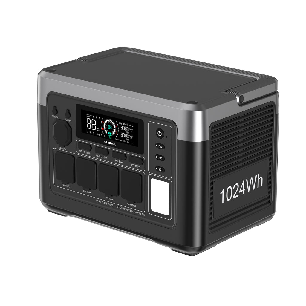 OUKITEL P1000E PLUSPortable Power Station – 1800 W | 1024 Wh LiFePO4