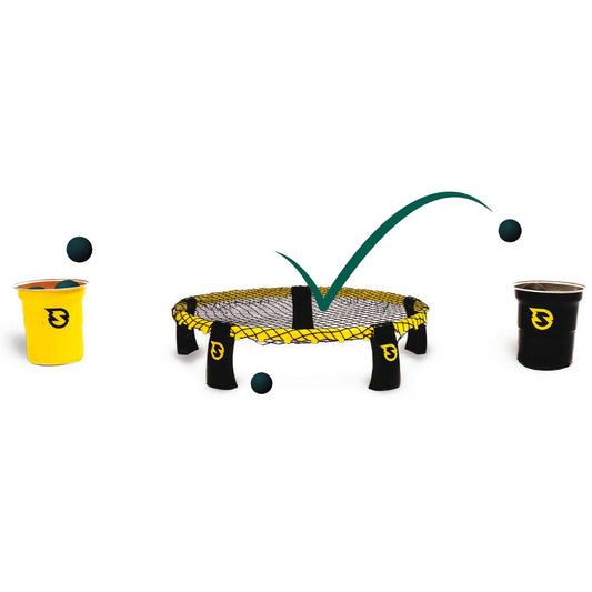 SpikePong Set – Mini Spikeball Tischspiel für 1-gegen-1 Duelle, kompakt & überall spielbar