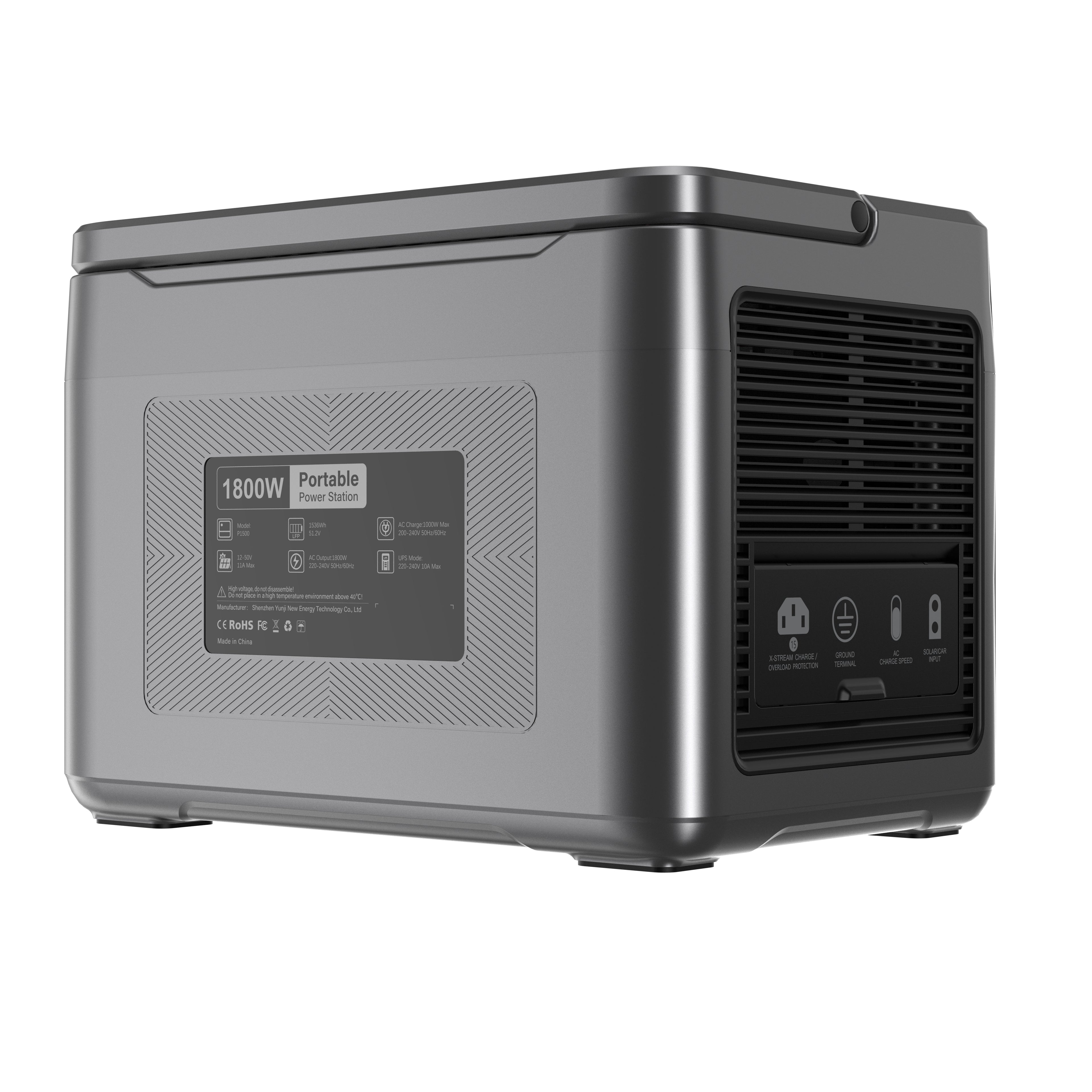 OUKITEL P1500 PLUS Portable Power Station – 1800 W | 1536 Wh LiFePO4