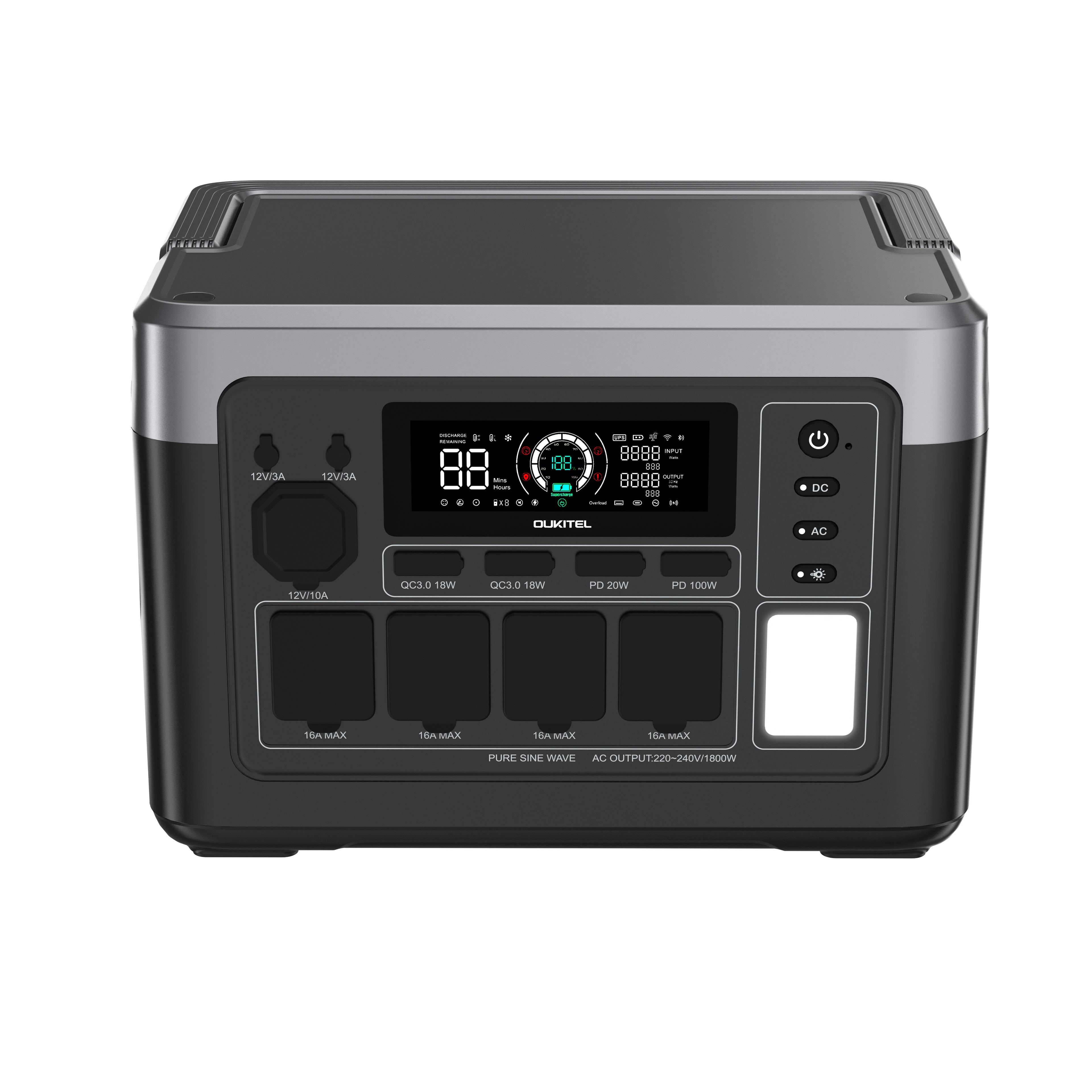 OUKITEL P1000E PLUSPortable Power Station – 1800 W | 1024 Wh LiFePO4