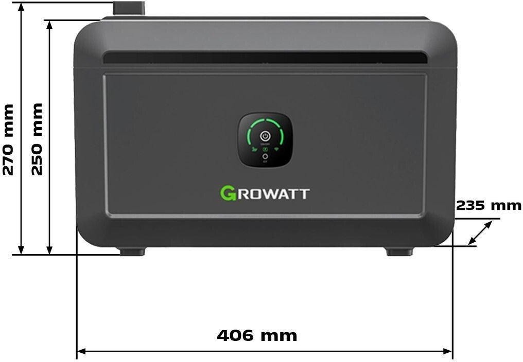 Growatt NOAH 2000 2kWh - Speicher für Balkonkraftwerk - 0% MWST (ANGEBOT GEMÄSS§12 ABS.3 USTG)
