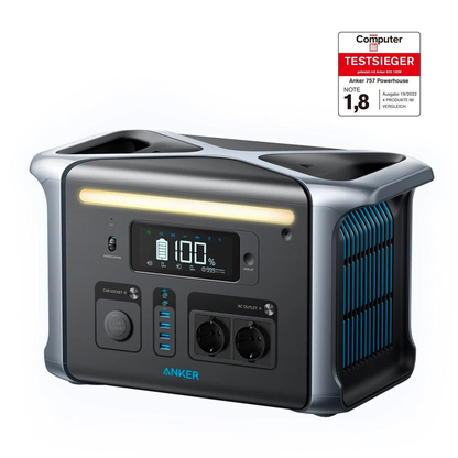 Anker SOLIX 757 Powerstation F1200 1229Wh | 1500W - 0% MwSt (Angebot gemäß§12 Abs.3 UstG)