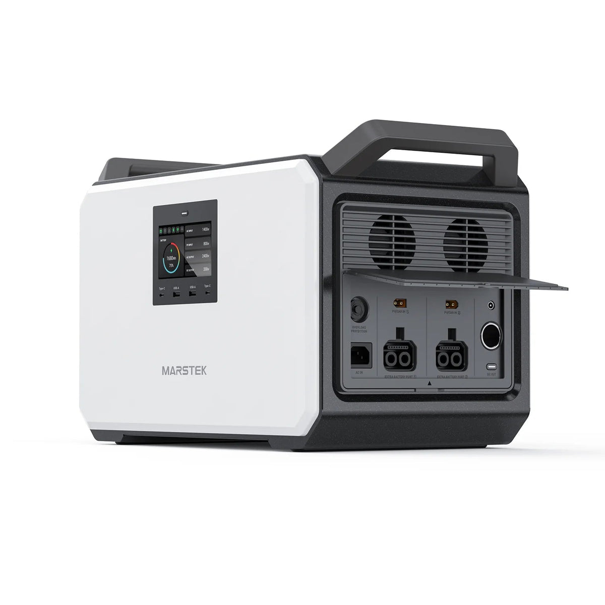 MARSTEK MERCURY M2200 Tragbare Powerstation, 2240Wh LiFePO4 - 0% MWST (ANGEBOT GEMÄSS§12 ABS.3 USTG)