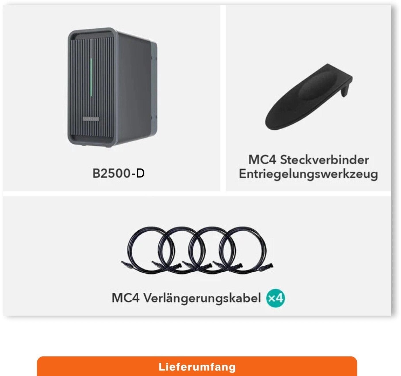 Marstek B2500-D 2240Wh Speicher für Balkonkraftwerke