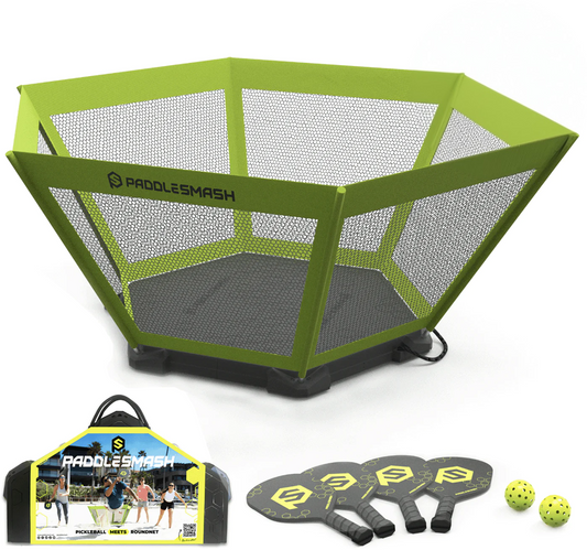 PaddleSmash - PaddleSmash Set - 4 Schläger, Spielfeld, 2 Bälle