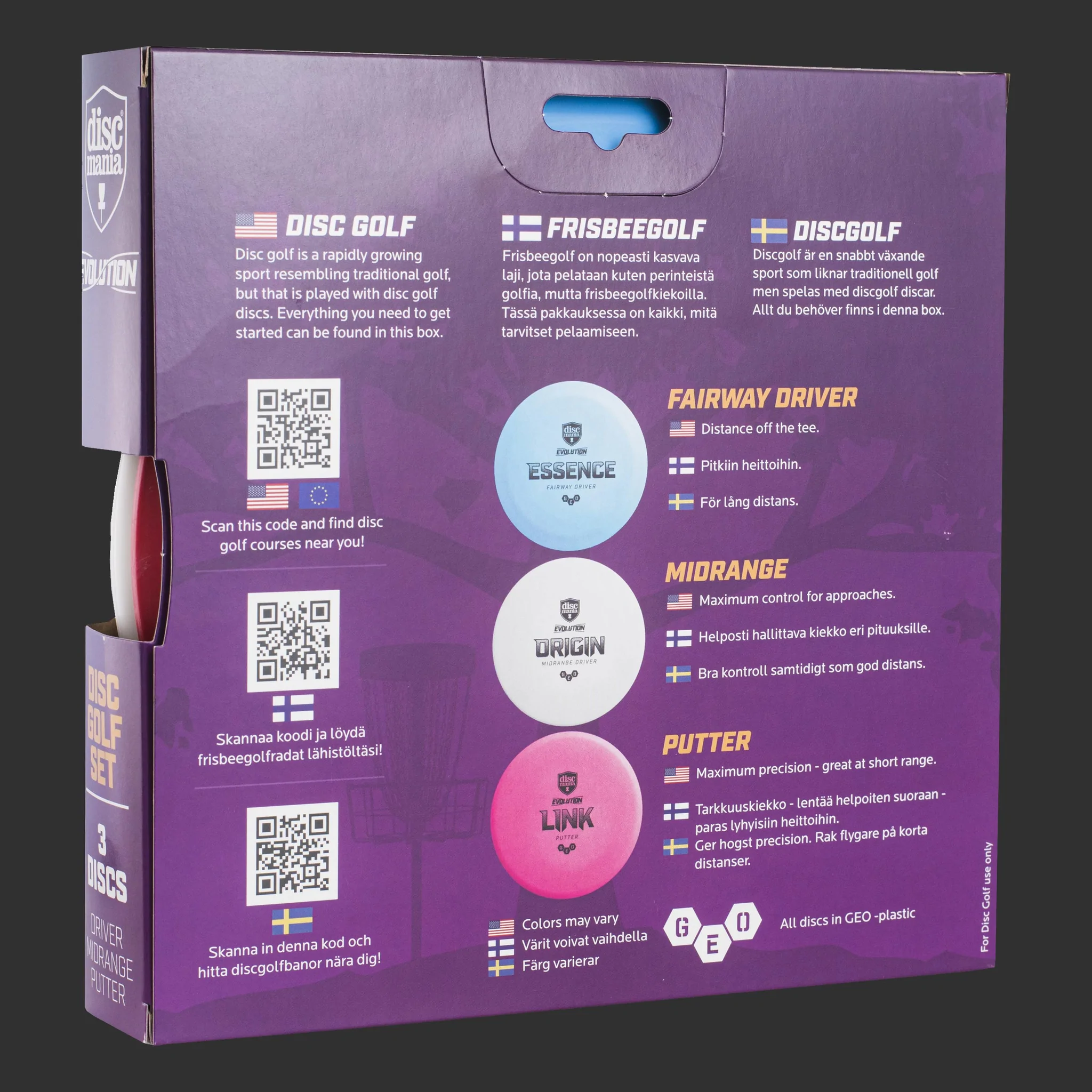 Discmania Evolution 3 Disc Box Set Discgolf