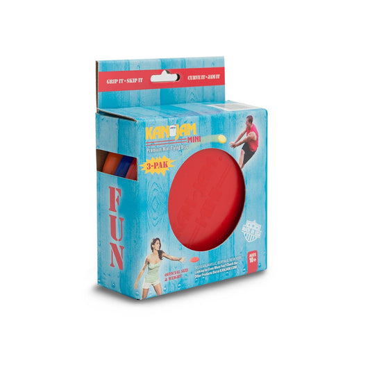 KanJam Mini Frisbee 3er-Pack (Rot)