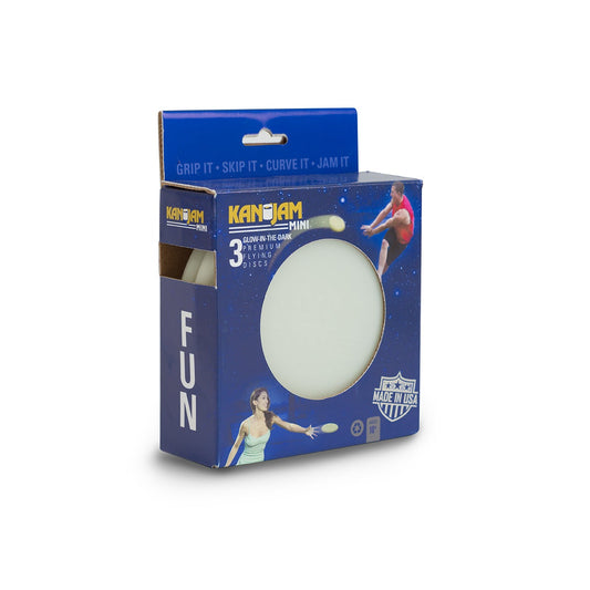 KANJAM Mini Frisbee 3er-Pack (Glow in the dark)