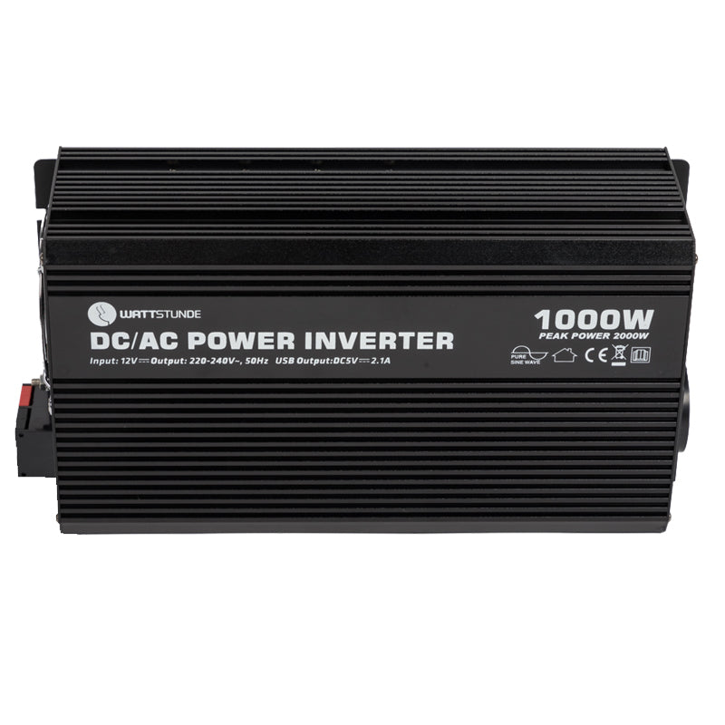 WATTSTUNDE® 1000W / 2000W 12V Sinus Spannungswandler WS12/1000SI