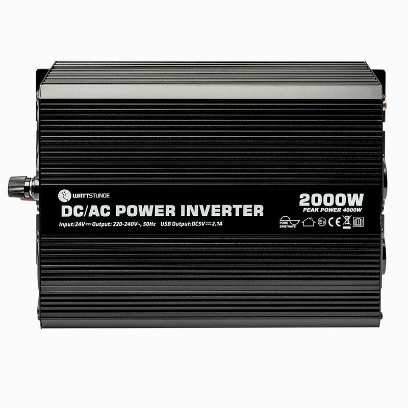WATTSTUNDE® 2000W / 4000W 24V Sinus Spannungswandler WS24/2000SI