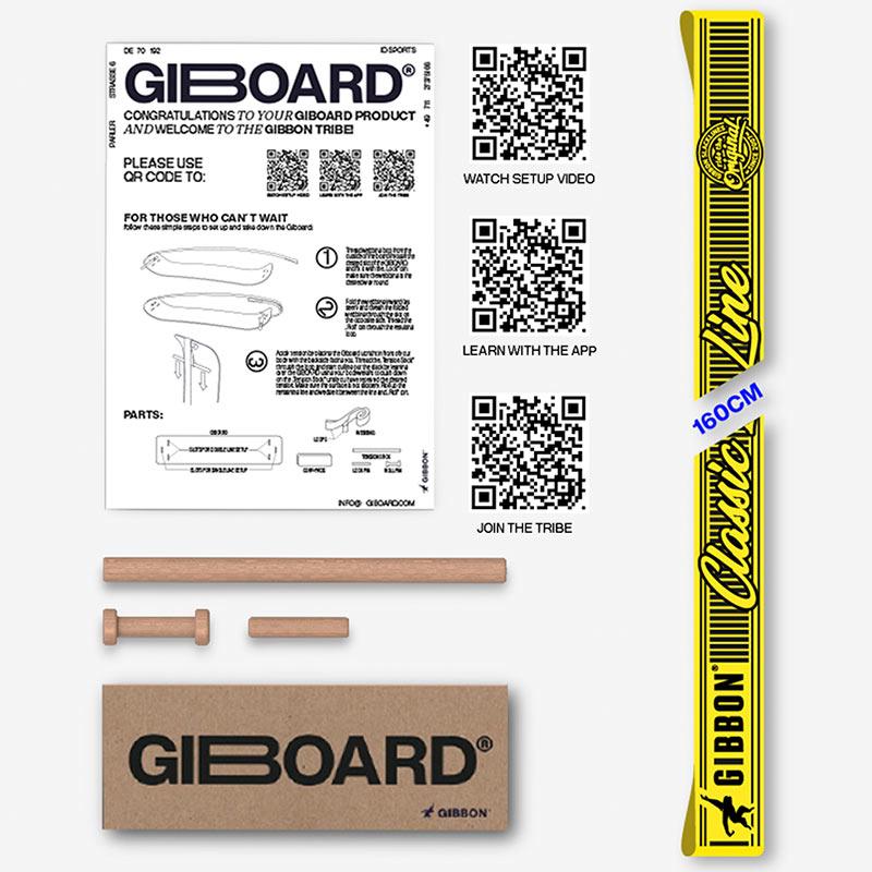 GIBOARD GURTBAND - SET - CLASSICLINE GELB